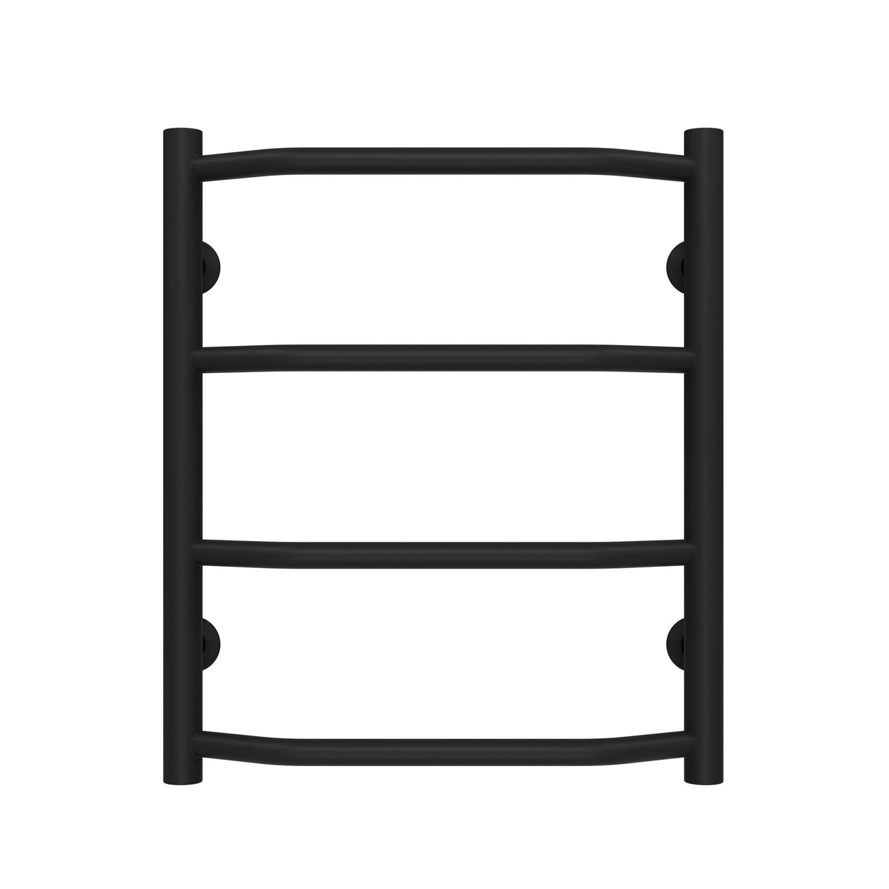 Рушникосушарка водяна Трапеція П4 400х500 Deffi нержавіюча сталь (Чорний, Нижнє підключеня), фото 1