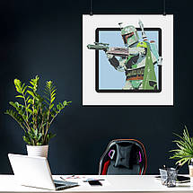 Плакат "Боба Фетт, Boba Fett", 60×60см, фото 4
