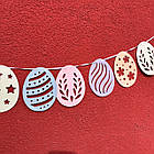 Гірлянда паперова "Крашанки" на Великдень, 2 м, фото 2