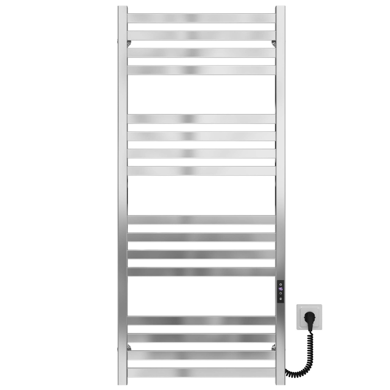 Рушникосушарка електрична Magnus П16 500х1200 Deffi нержавіюча сталь (Хром, JD04, Праве підключення), фото 1