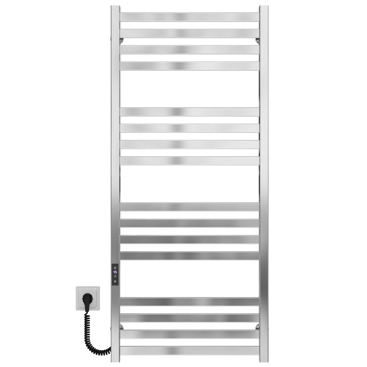 Рушникосушарка електрична Magnus П16 600х1200 Deffi нержавіюча сталь (Хром, JD04, Ліве підключення), фото 1