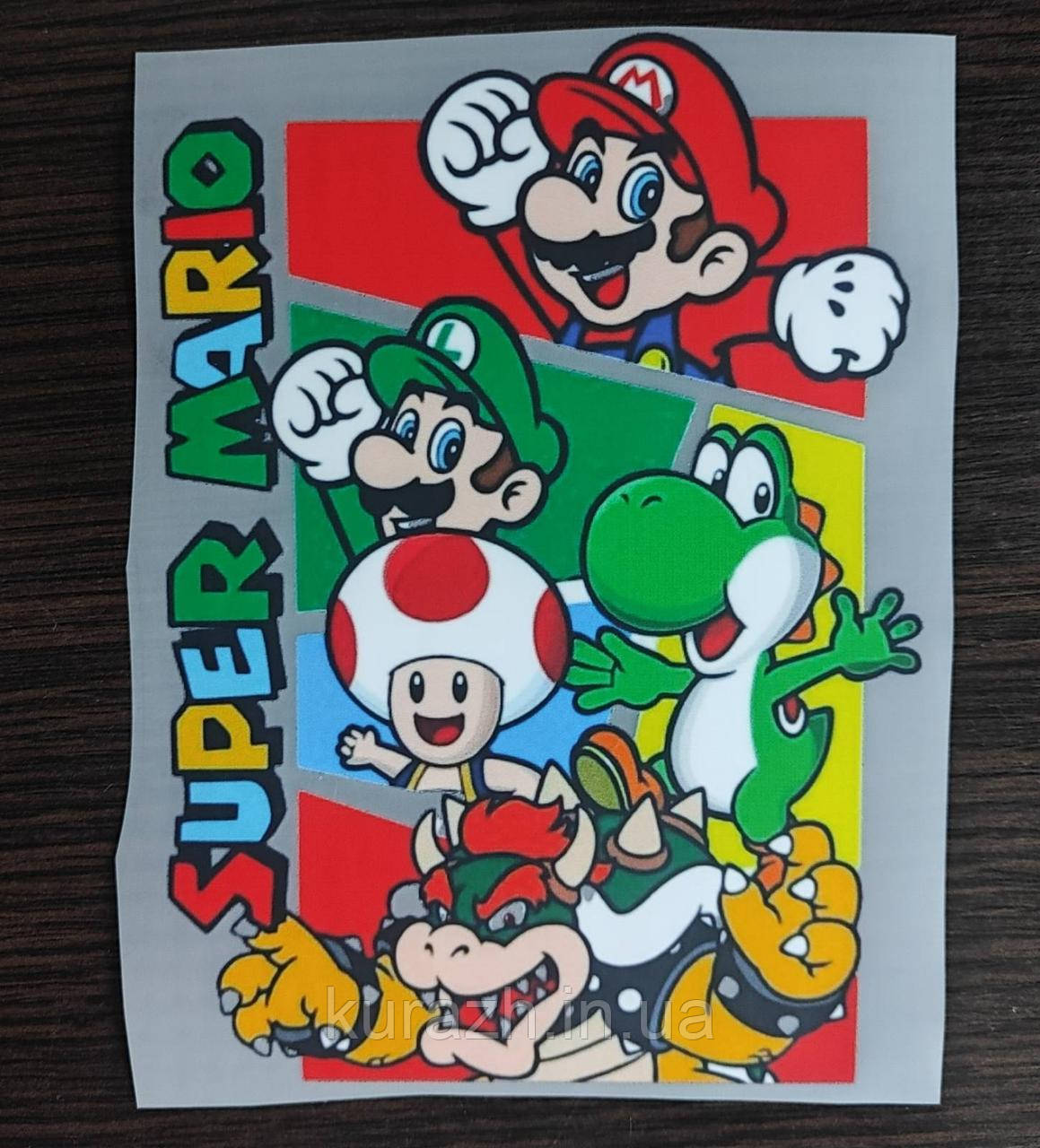 Термоналіпка на одяг super Mario