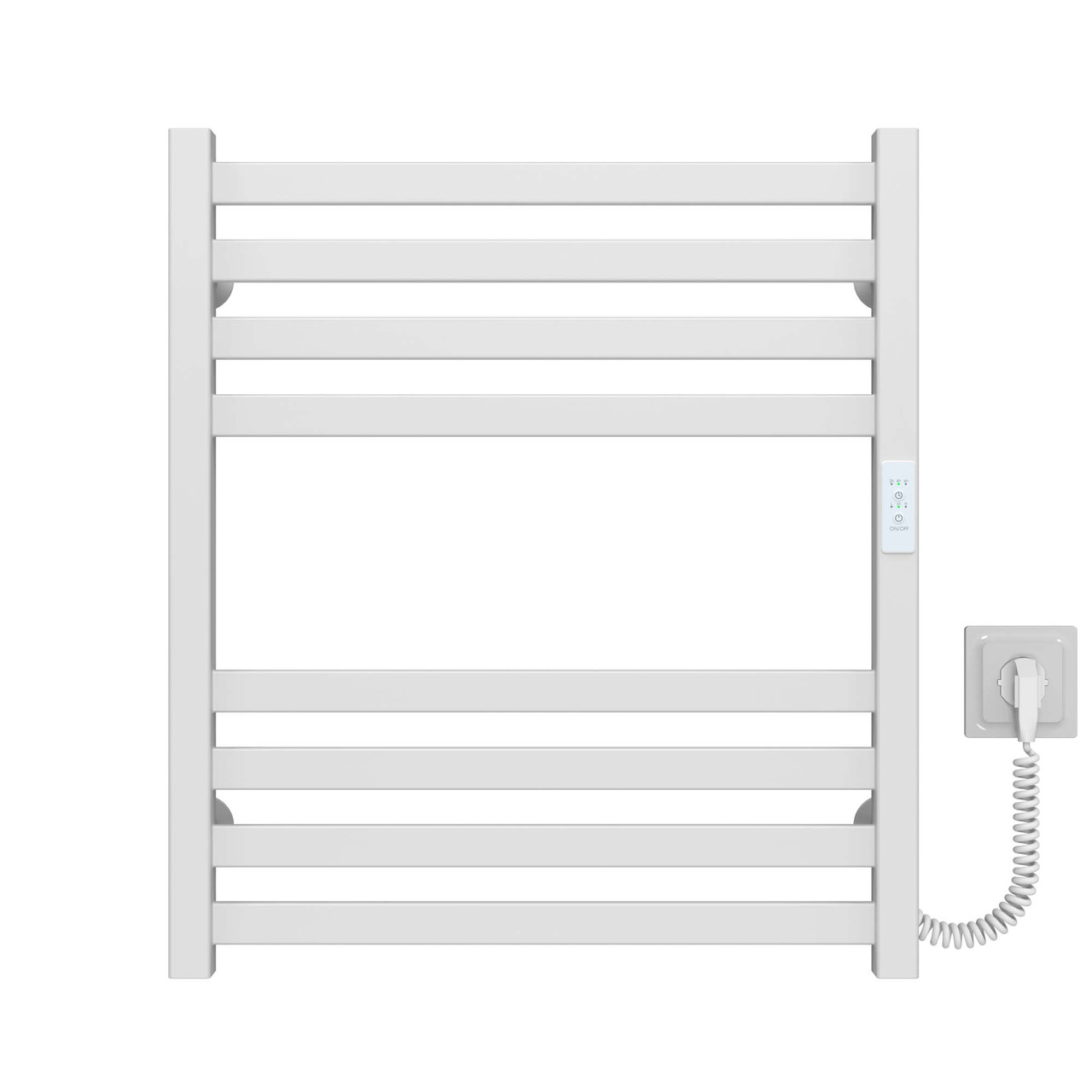 Рушникосушарка електрична Magnus П8 600х600 Deffi нержавіюча сталь (Білий, WD04, Праве підключення), фото 1