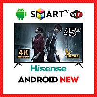 Телевізор Hisense 45" Smart-TV/Full HD/DVB-T2/USB Android 13.0 + пульт ДУ