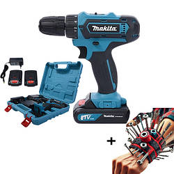 Шуруповерт Makita із двома аккумуляторами 21V+ Браслет у подарунок