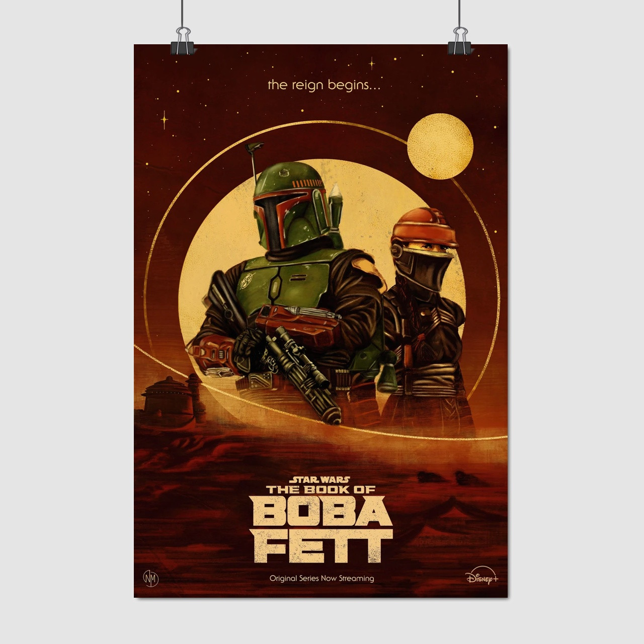 Плакат "Книга Боби Фетта, The Book of Boba Fett", 60×41см