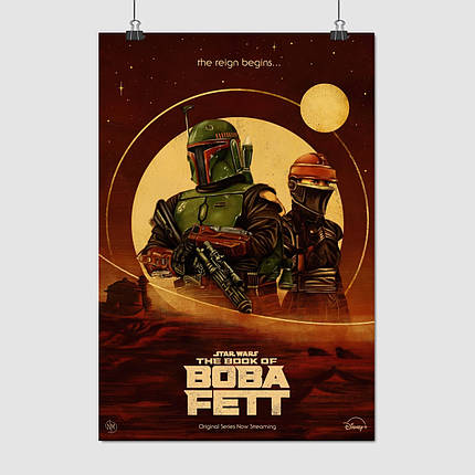 Плакат "Книга Боби Фетта, The Book of Boba Fett", 60×41см, фото 1