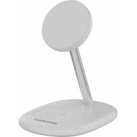 Зарядний пристрій Canyon wireless charger WCS-205 15W Qi2 2in1 White (CNS-WCS205W)