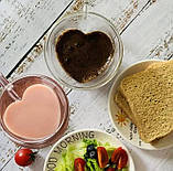 Набір 2 скляні чашки Kamille "Серце" 250 мл, термочашки з подвійними стінками, фото 5