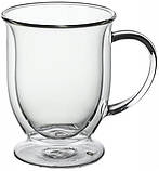 Набір 2 скляні чашки Kamille 370 мл, термочашки з подвійними стінками, фото 2