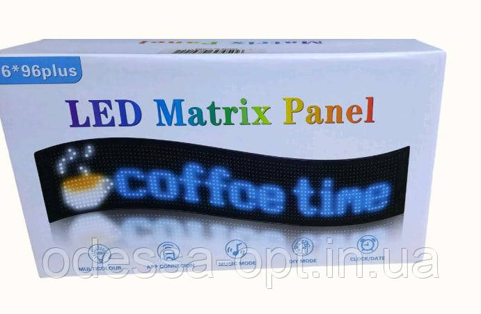 Гнучкий LED екран, кольоровий, Matrix Panel (APP, wifi, 19см. * 89см.)