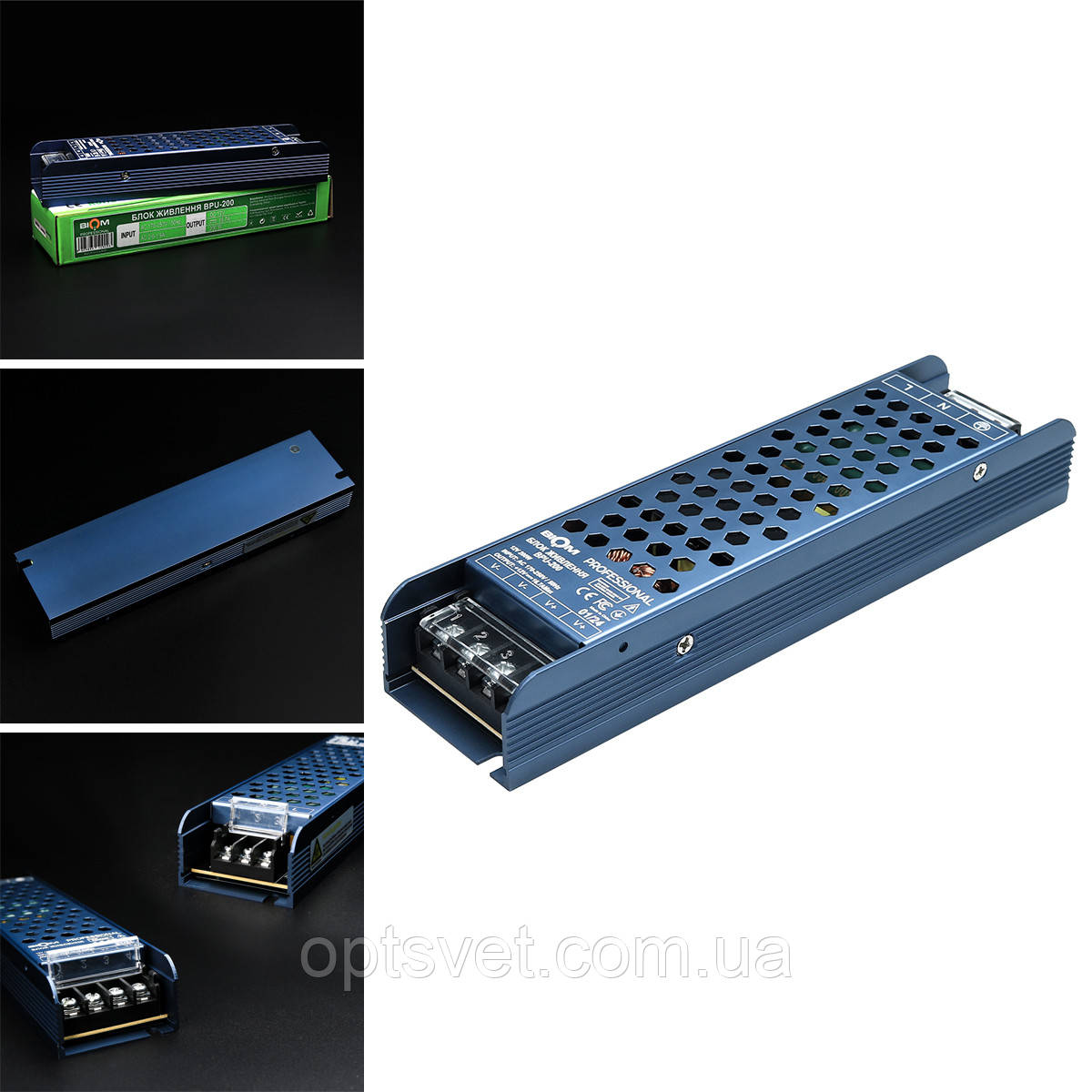 Блок живлення BIOM Professional DC12 200 W BPU-200 16,6 А