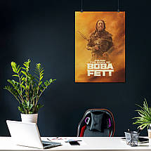 Плакат "Книга Боби Фетта, дресирувальник ранкору, Денні Трехо, The Book of Boba Fett", 60×43см, фото 4