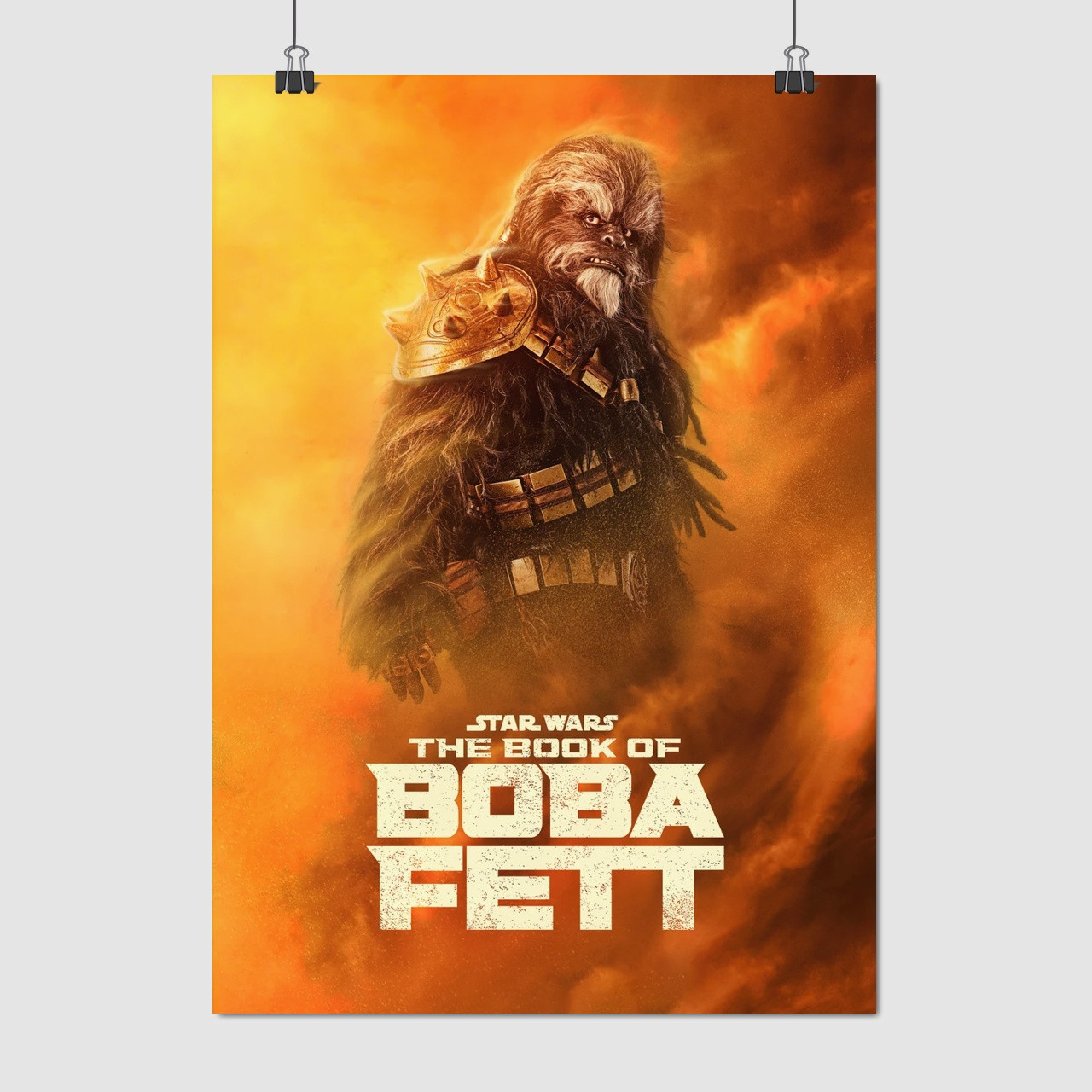 Плакат "Книга Боби Фетта, Кррсантан, вукі, The Book of Boba Fett, Krrsantan", 60×43см