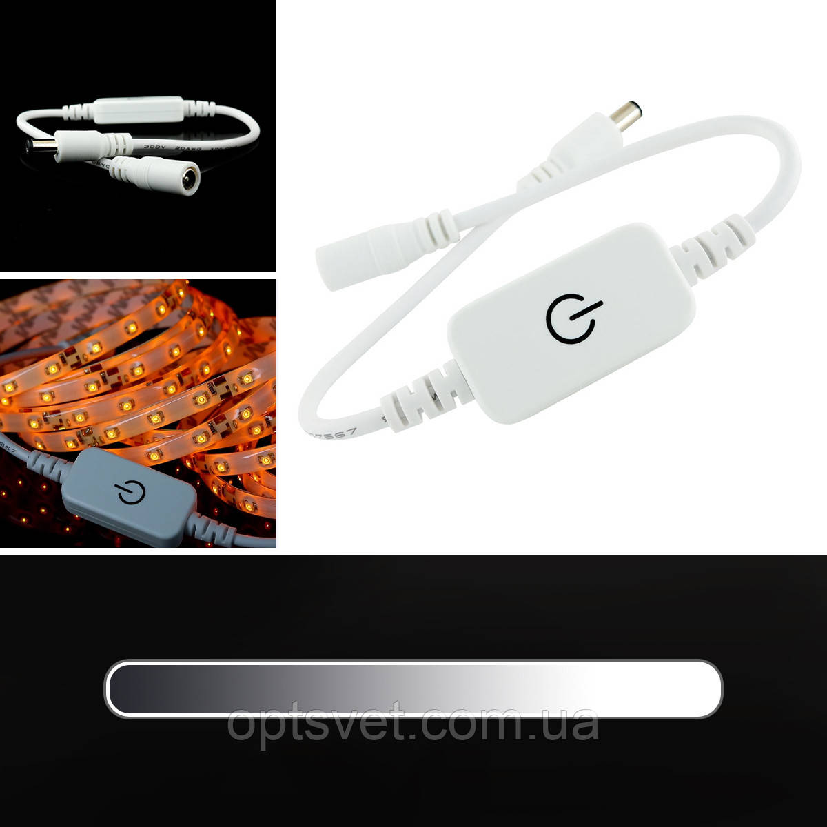 Димер OEM 6A M-T71 Touch White 1 канал
