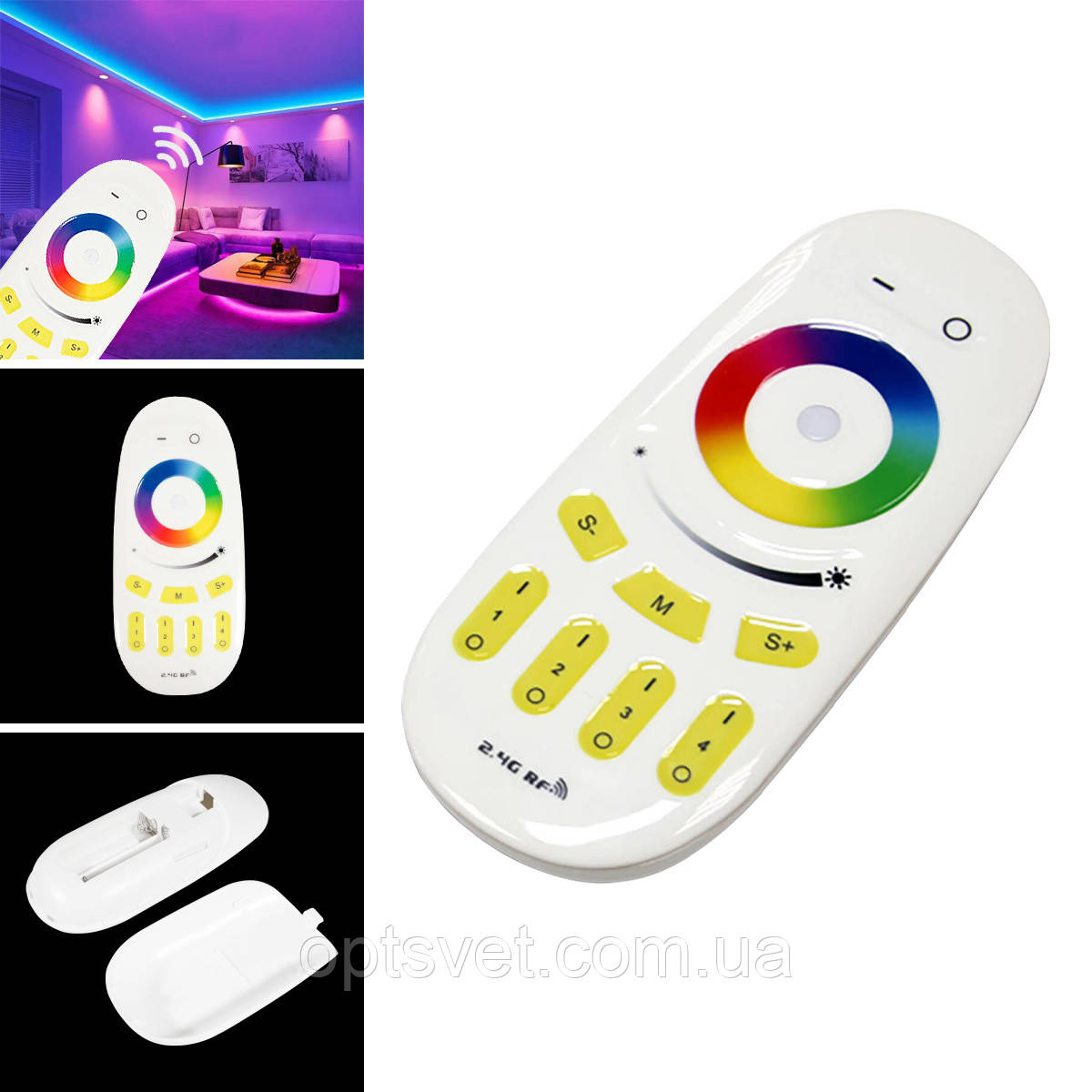 Пульт д/в OEM 4-zone 2.4g remote для контролера RGB