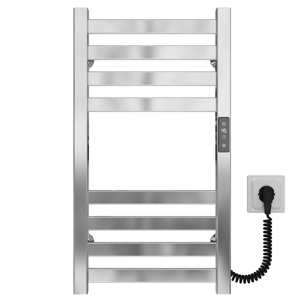 Рушникосушарка електрична Magnus П8 300х600 Deffi нержавіюча сталь (Хром, JD04, Праве підключення), фото 1