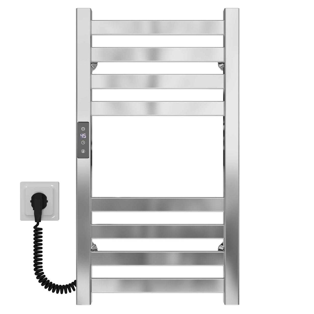 Рушникосушарка електрична Magnus П8 300х600 Deffi нержавіюча сталь (Хром, JD04, Ліве підключення), фото 1