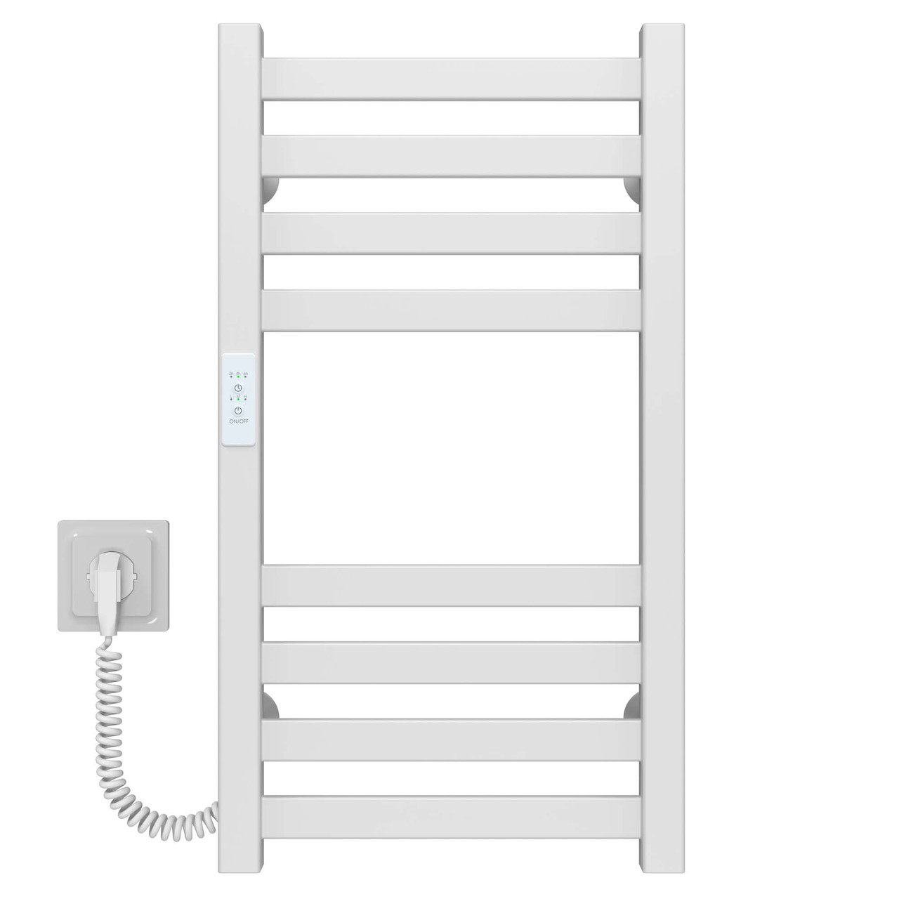 Рушникосушарка електрична Magnus П8 300х600 Deffi нержавіюча сталь (Білий, WD04, Ліве підключення), фото 1