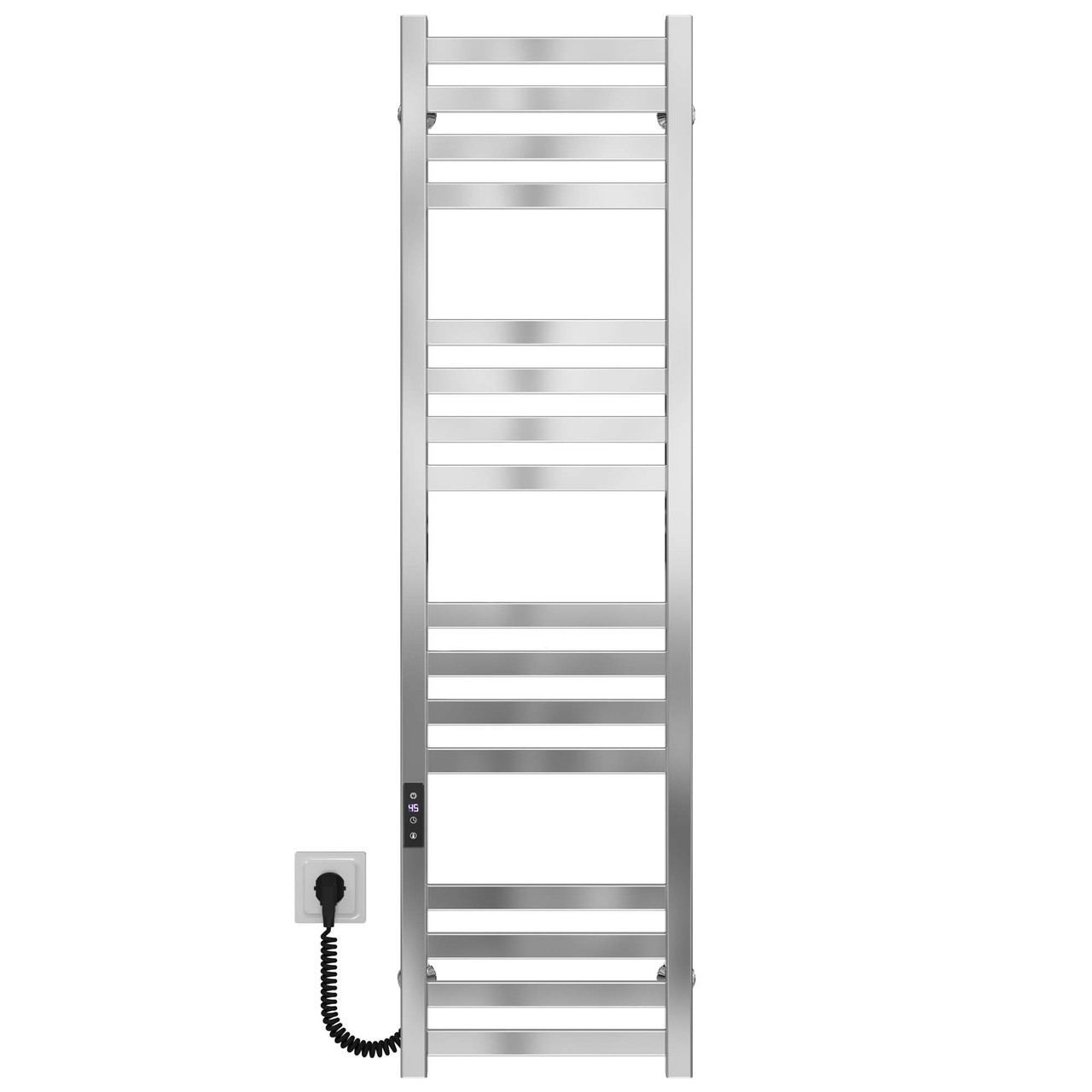 Рушникосушарка електрична Magnus П16 400х1200 Deffi нержавіюча сталь (Хром, JD04, Ліве підключення), фото 1