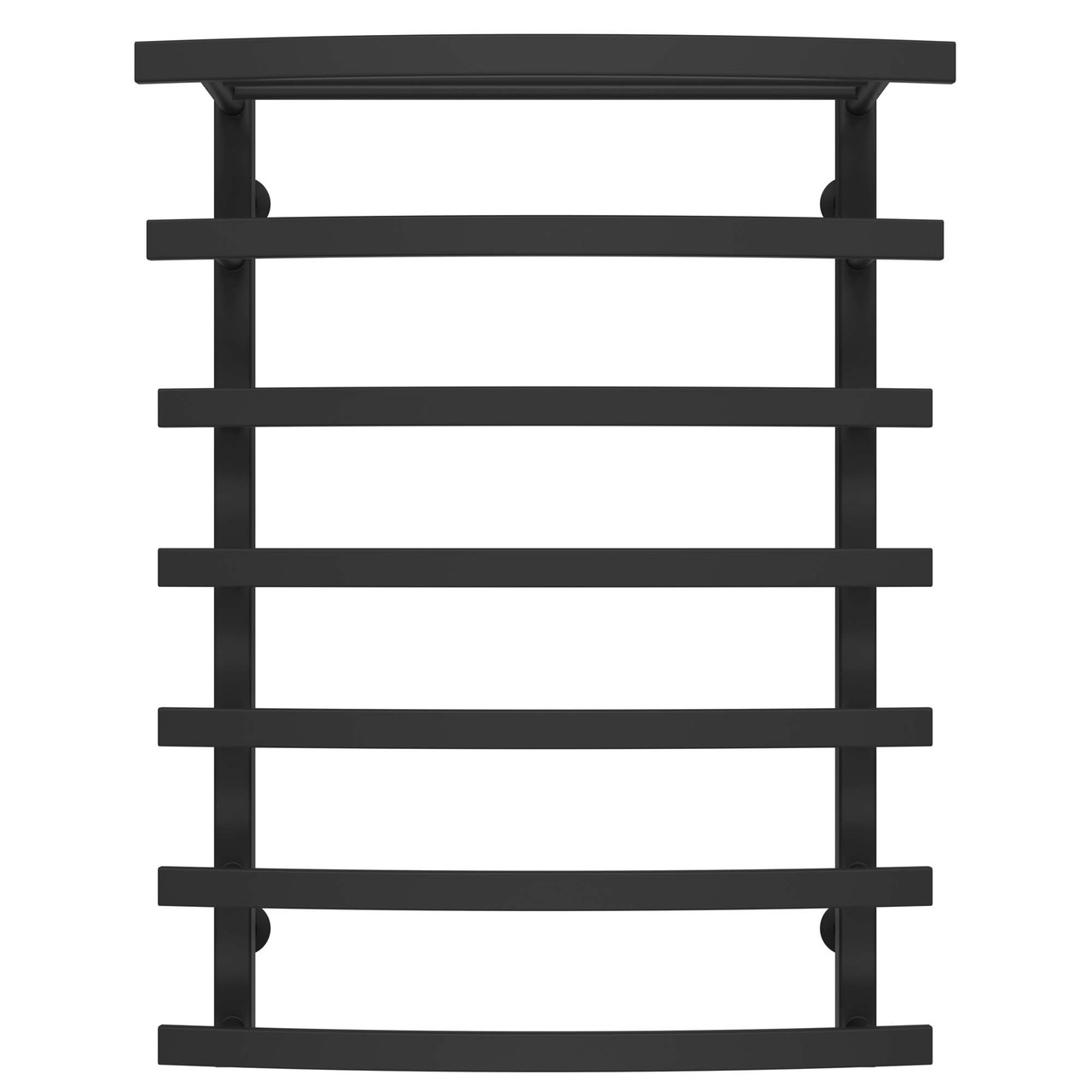 Рушникосушарка водяна Lotos П7 400х800 Deffi нержавіюча сталь (Чорний, Бокове ліве підключення), фото 1