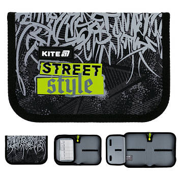 Пенал-книжка шкільний Kite Street Style (K25-621-6, 1 відділення, 1 відворот)
