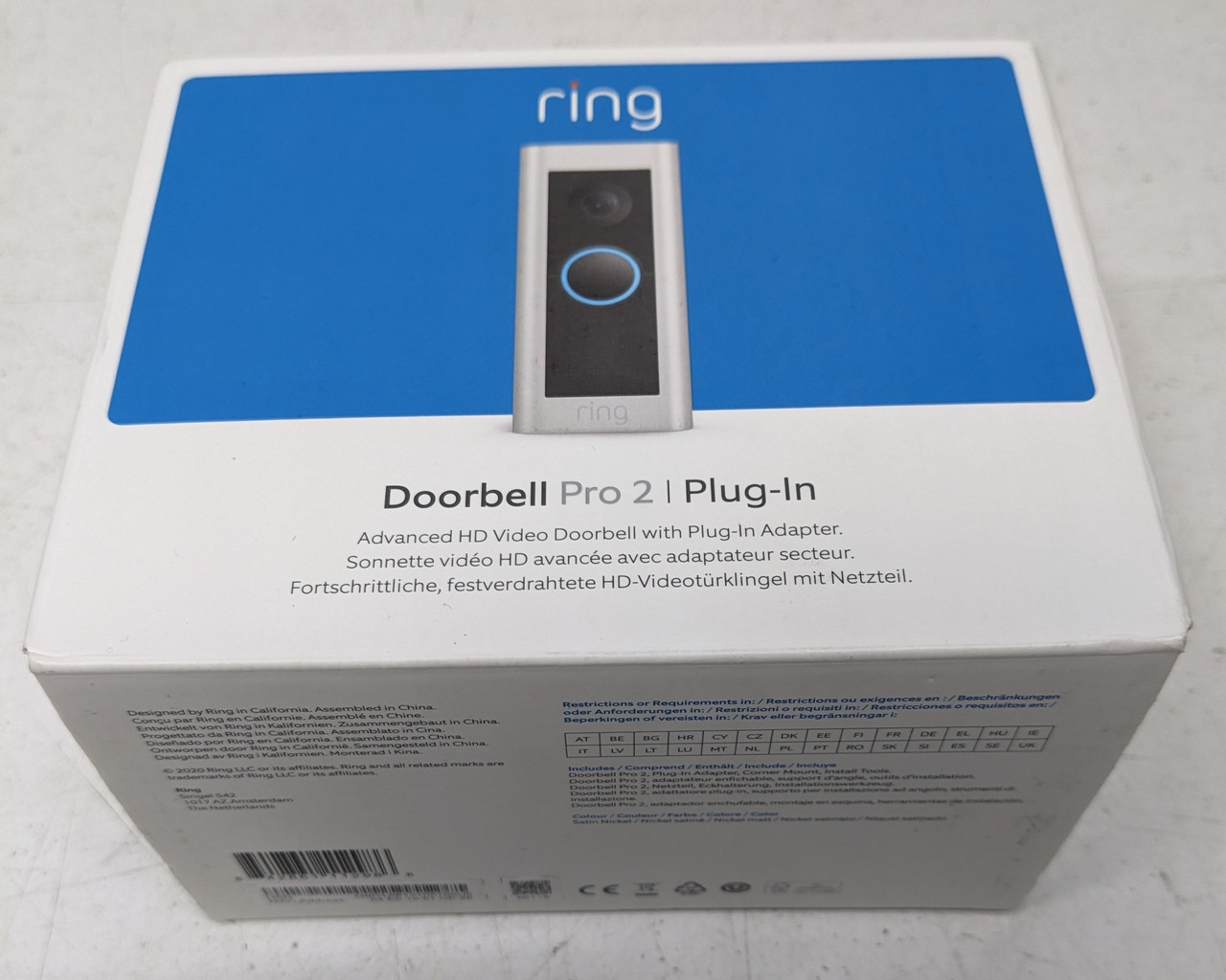 Розумний дверний відеодзвінок Ring Doorbell FullHD Alexa