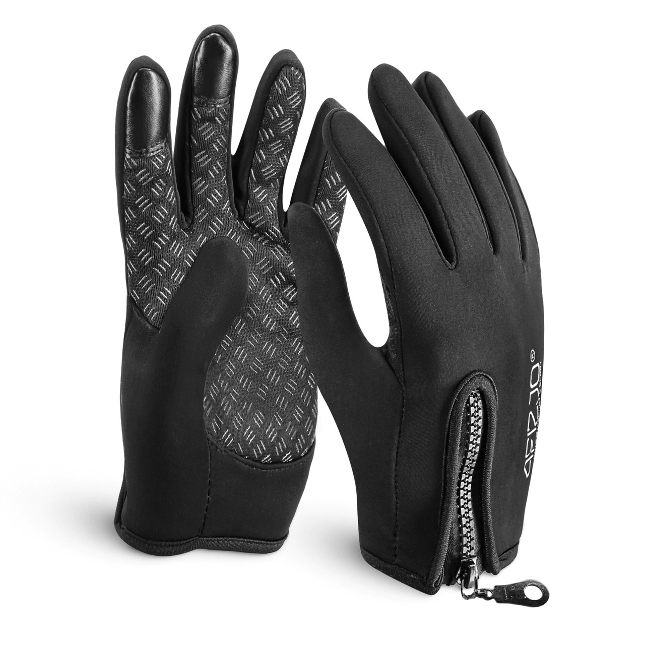 Рукавички для бігу 4FIZJO Size L Black (P-5907739318138)