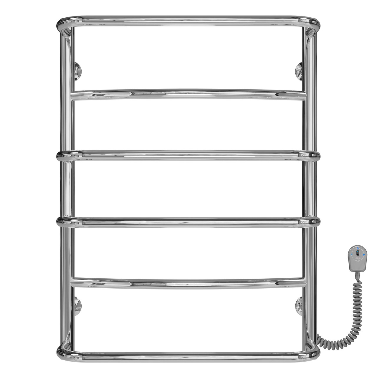 Рушникосушарка електрична Аквамікс П6 500х700 Deffi нержавіюча сталь (Хром, EF16, Праве підключення), фото 1