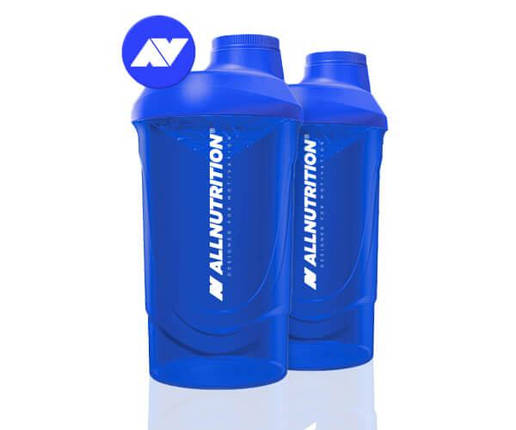 Шейкер AllNutrition Shaker 600 мл синій, фото 1
