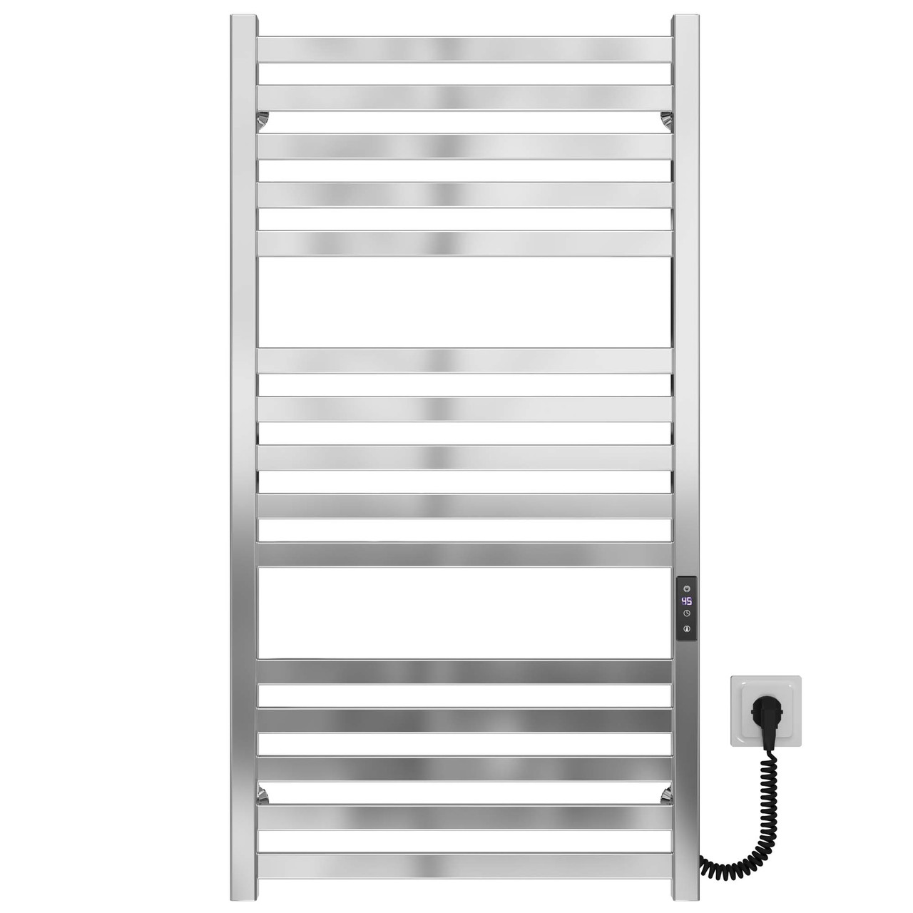 Рушникосушарка електрична Magnus П15 600х1000 Deffi нержавіюча сталь (Хром, JD04, Праве підключення), фото 1