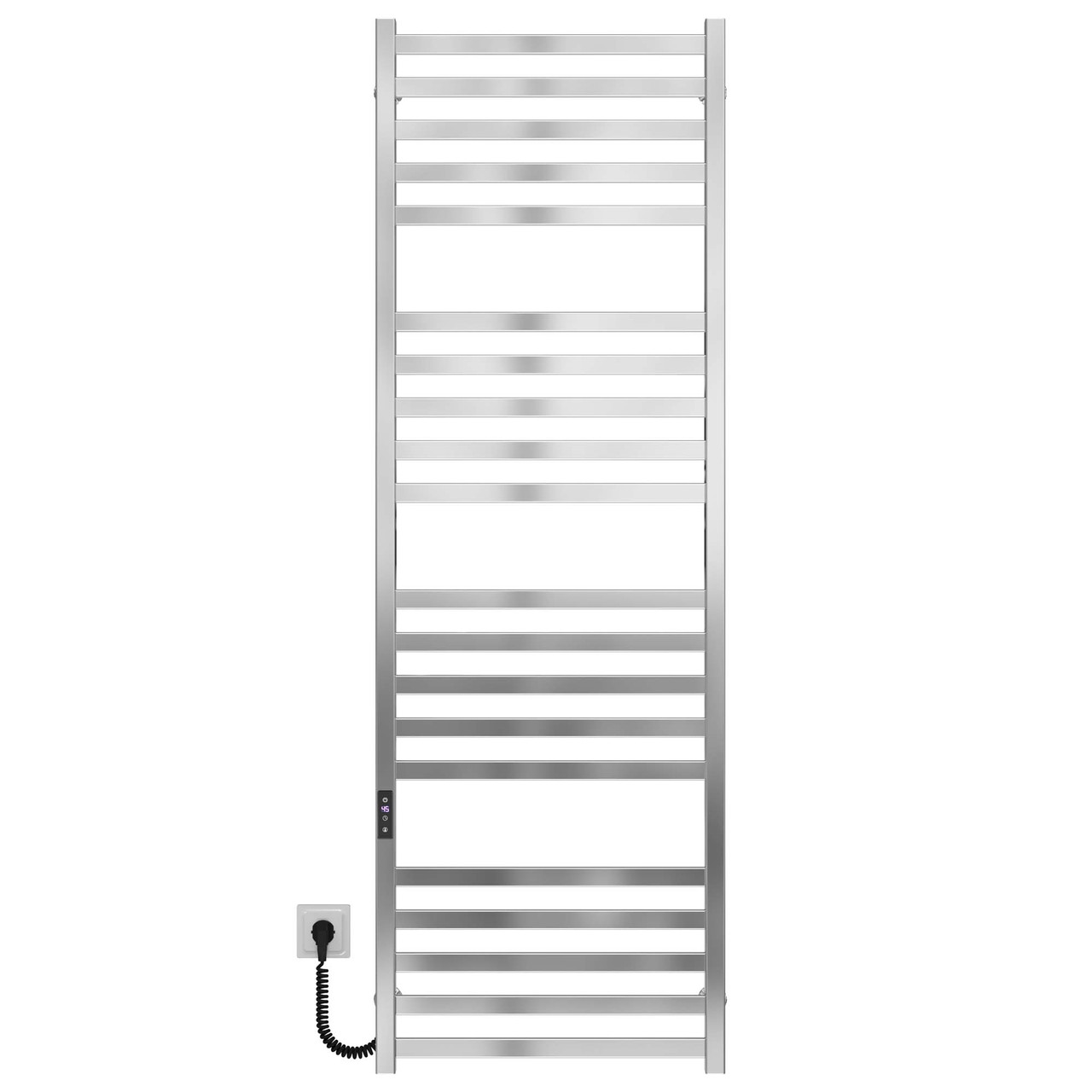 Рушникосушарка електрична Magnus П20 600х1600 Deffi нержавіюча сталь (Хром, JD04, Ліве підключення), фото 1