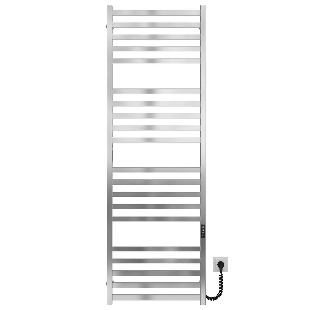 Рушникосушарка електрична Magnus П20 600х1600 Deffi нержавіюча сталь (Хром, JD04, Праве підключення), фото 1