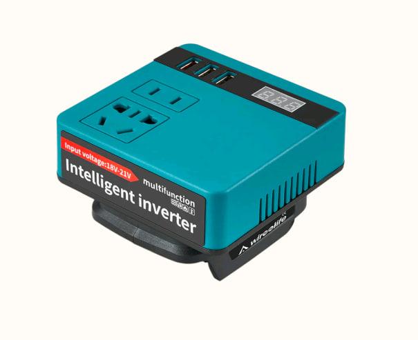 Акумуляторний інвертор напруги (без акумулятора) DC 18-21V to 220V 120W (300W пік.)