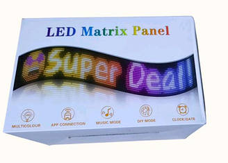 Гнучкий LED екран, кольоровий, Matrix Panel (APP, wifi, 19см. * 130см.)