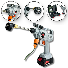 Акумуляторна мийка високого тиску Profinstrument AT- 21 Вт Silver (300Вт 46 бар)