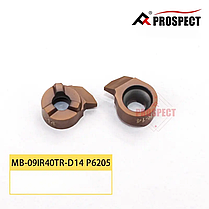 MB-09IR50TR-D14 P6205 (сталь, нерж.сталь) Твердосплавна пластина (канавкова) для токарного різця, фото 3