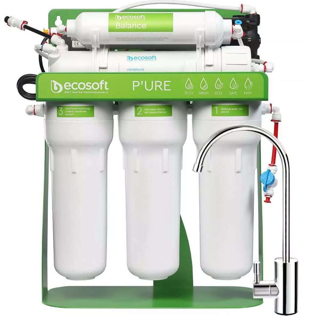 Зворотний осмос з насосом на станині Ecosoft P'URE Balance 6-75