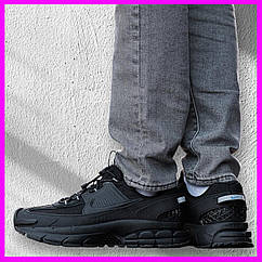 Кросівки спортивні Nike Zoom Vomero чоловічі бігові чорні легкі чоловічі шкіряні кросівки найк на товстій підошві