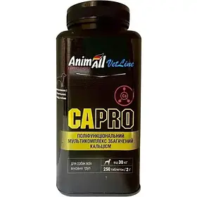 Вітаміни AnimAll VetLine Кальцій Про - для собак великих порід 250 таб.