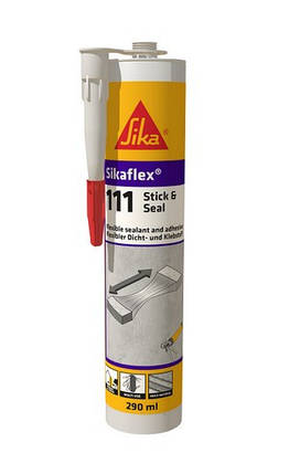 Еластичний багатоцільовий клей-герметик Sikaflex®–111 Stick & Seal, фото 1