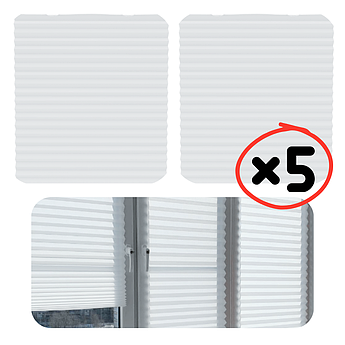 Жалюзі - пліссе IKEA SCHOTTIS Набір з 5 предметів 202.422.82 Білі