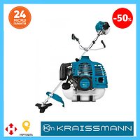 Профессиональная бензокоса для травы Kraissmann MS 560 Триммер для огорода ( 2+1 ,Ранцевый ремень) Burst 16