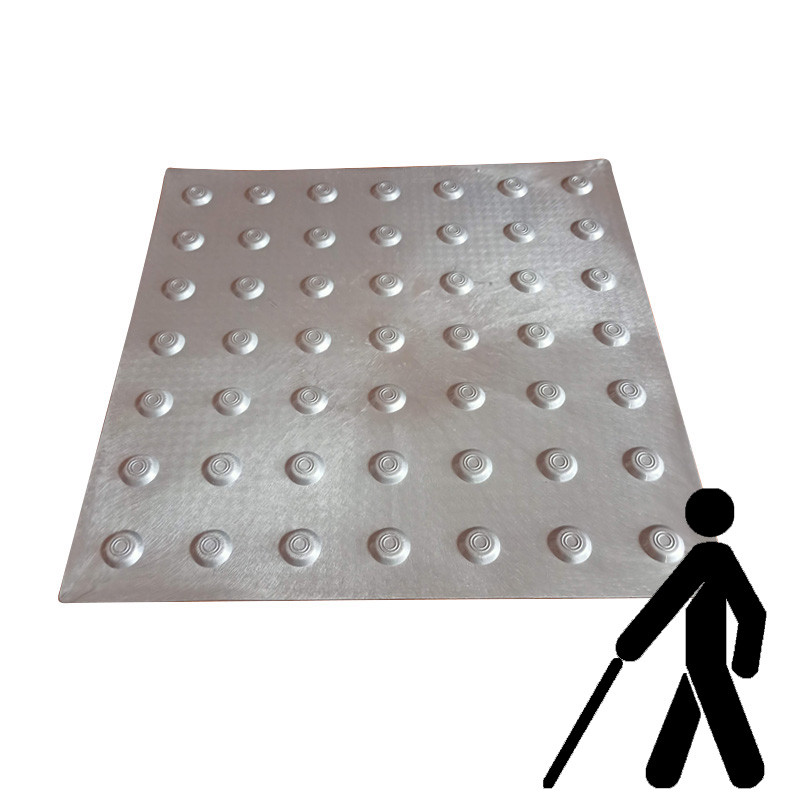 Тактильна плитка поліуретанова "Конус" 400х400х3 (сіра), фото 1