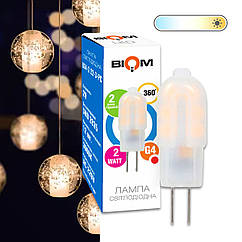 Світлодіодна лампа Biom G4 2 W 2835 PC 3000 K AC220
