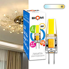 Світлодіодна лампа Biom G4 3.5 W 1507 3000 K AC/DC12