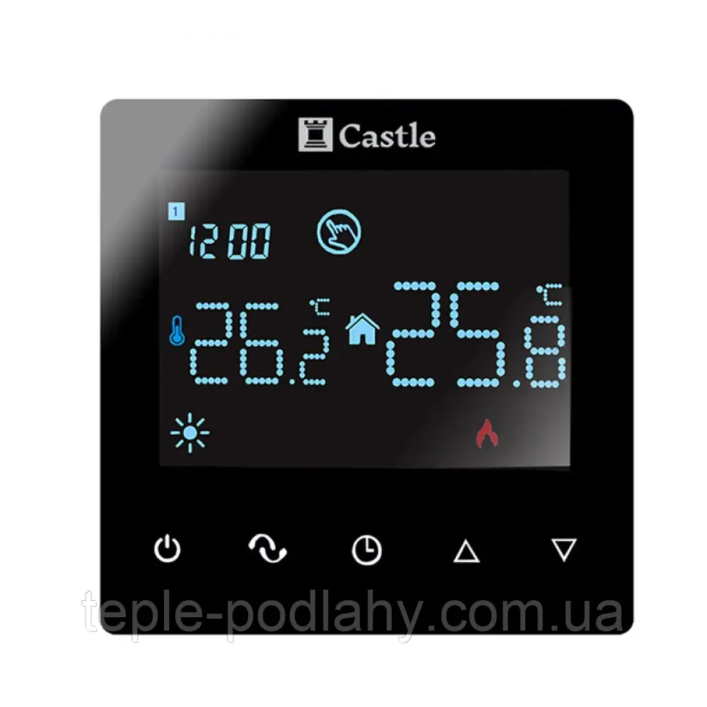Терморегулятор програмований Castle AC606H (Чорний)