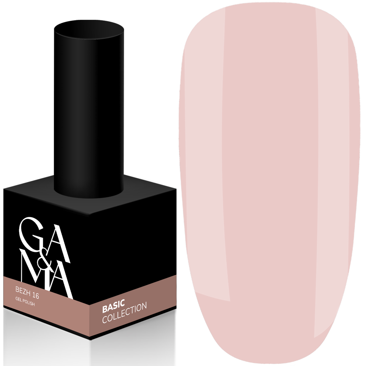 Гель-лак GaMa Basic collection №016 bezh, 10 мл беж