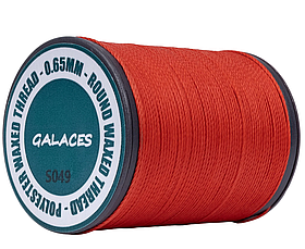 Galaces 0.65мм червона (M149) нитка кругла вощений по шкірі