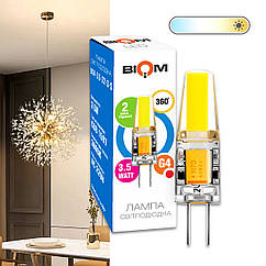 Світлодіодна лампа Biom G4 3.5 W 1507 3000 K AC220